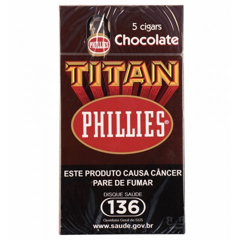 Charuto Phillies Titan Chocolate - caixa C/05